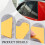 Plastic Yellow Auto Car Window Sticker Film Scraper Squeegee Cleaning Tool 10.5x9.5cm 6