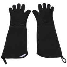 Manopla de Horno de Silicona Profesional Extra Larga, Guante de Cocción Resistente Al Calor con Algodón Interno Para Cocina, Barbacoa, Horneado,