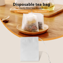 400 Pcs Disposable Tea Filter Bags Empty Cotton Drawstring Seal Filter Tea Bags for Loose Leaf Teal(3.54 x 2.75 inch)