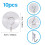 10 Windows Transparent Suction Cup Suction Cup Hook Clothes Jacket Metal Hook 4
