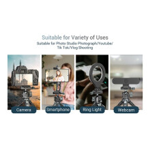 Universal Tripod  Pan-Tilt Quick Release 360  Pan-Tilt W Arca +Cold Shoe Mount for DSLR Camera Tripod Monitor
