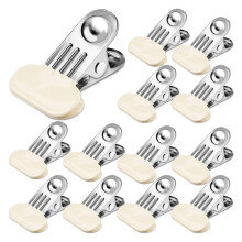 12 Pack Chip Bag Clips for Food Storage, Food Clips Bread, Stainless Steel Chip Clips , Clips for Kitchen and Office