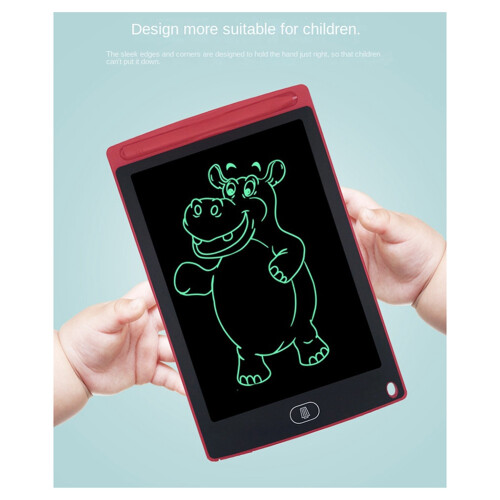 Quadro de Desenho LCD de 12 Polegadas Adequado para Brinquedos Infantis, Pintura, Quadro de Escrita Eletrônico, Meninos (Monocromático) e 2