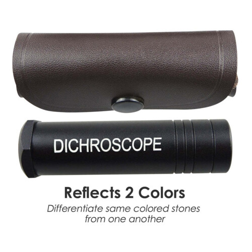 Gemstone Calcite Dichroscope Trichoic Gem Gemstones Gemological Testing 15mm Diameter Heavy Handheld Gem Spectroscope 2