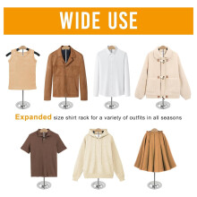 In Hoogte Verstelbare Shirt Displaystandaard, T-Shirt Displaystandaard voor Verkopers, Shirtrek voor Kleding, Jurk, Jas