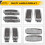 2PCS Rear Reading Map Dome Light Ceiling Lamp for    1998-2005 Beetle Bora 3BD947291 3BD 947 291 5