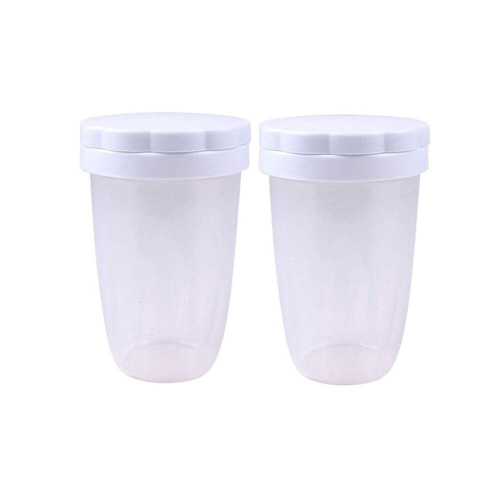 Typecat 2 Pcs Icing Sugar Shaker Flour Shaker With Lid For Cocoa Shaker Cinnamon Powder Flour Spice Cake Baking Flour Sieve Tool