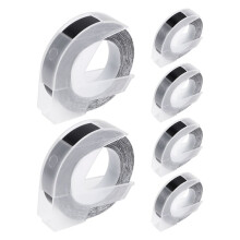 6 Stuks Label Tape Compatibel met  Embossing Label Tape voor  Label Maker 1880  E-101 9Mm X