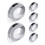 6 Pcs Label Tape Compatible with  Embossing Label Tape for  Label Maker 1880  E-101 9mm x 1