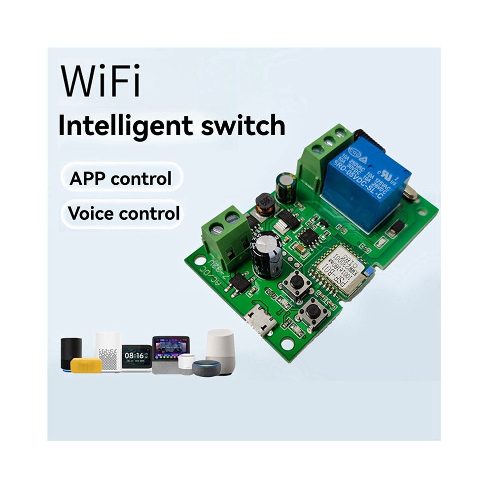 Wireless Relay Module RF Remote Voice Control Single-Channel Inching ...