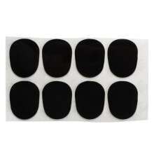 8 x Coussins de dents pour l'embouchure de Saxophone Alto 0.8mm Noir