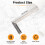 90 Degree 25cm Length Stainless Steel L-Square Angle Ruler 7