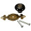 Vintage Ceramic Door Knobs Drawer Cabinet Cupboard Wardrobe Pull Handle Black+Bronze 2