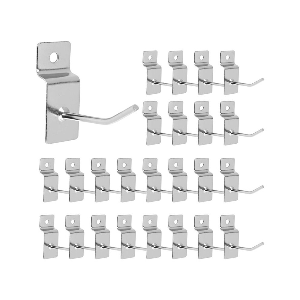 25 X Slatwall Single Hook Pin Shop Display Fitting Prong Hanger 50Mm 4712145837422
