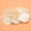 100X Perles Plate en Nacre Coquillage Rond 35mm Blanc 10