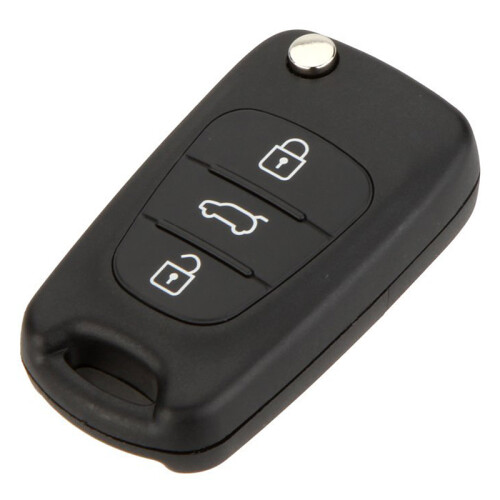 Replacement 3 Button Keyless Entry Remote Control Folding Flip Car Key Fob Shell Case Combo Compatible with  i20 i30