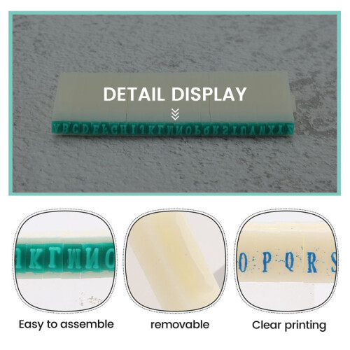 Detachable 26-Letters English Alphabet Plastic Stamp Set 2