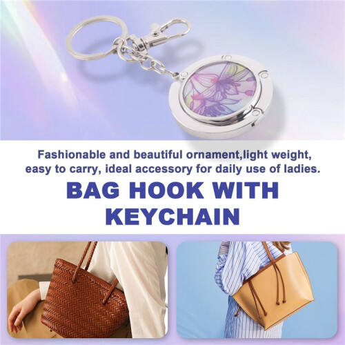 Keychain / Folding handbag hook bag hook door table Zinc alloy hook lily
