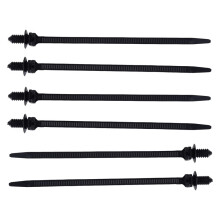 Nylon Autodome Kabelbinder met Drukbevestiging, 162 mm Lengte, 20 Stuks, Zwart