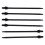 Nylon Push Mount Car Dome Cable Zip Tie, 162mm Length, 20 Pcs, Black 1