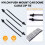 Nylon Push Mount Car Dome Cable Zip Tie, 162mm Length, 20 Pcs, Black 4