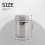 Silver stainless steel mesh tube type dusters dusting salt shaker spice jar 7