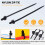 Nylon Push Mount Car Dome Cable Zip Tie, 162mm Length, 20 Pcs, Black 3