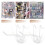 10 Pcs 3.9inch Long White Metal Store Grid Wall Bracket Display Hooks 4
