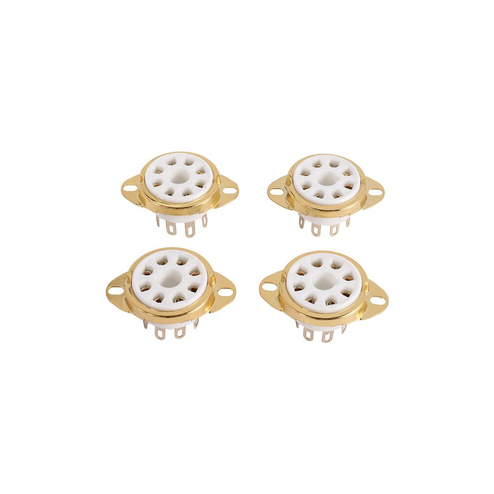 4Pc 8 Pin Ceramic Socket Tube Top Vacuum Octal Value For Kt88 El34 6V6 6650 274B 6034254898049