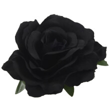 Rose Blumen Haar Clip Tänzerin Aufstecken Blumen Brosche 5 Packungen Schwarz