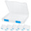 6 Pcs Clear A4 File Box Document Plastic Storage Box Case Board Containers Magazine Protector File Holder with Buckle 1