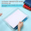 6 Pcs Clear A4 File Box Document Plastic Storage Box Case Board Containers Magazine Protector File Holder with Buckle 2