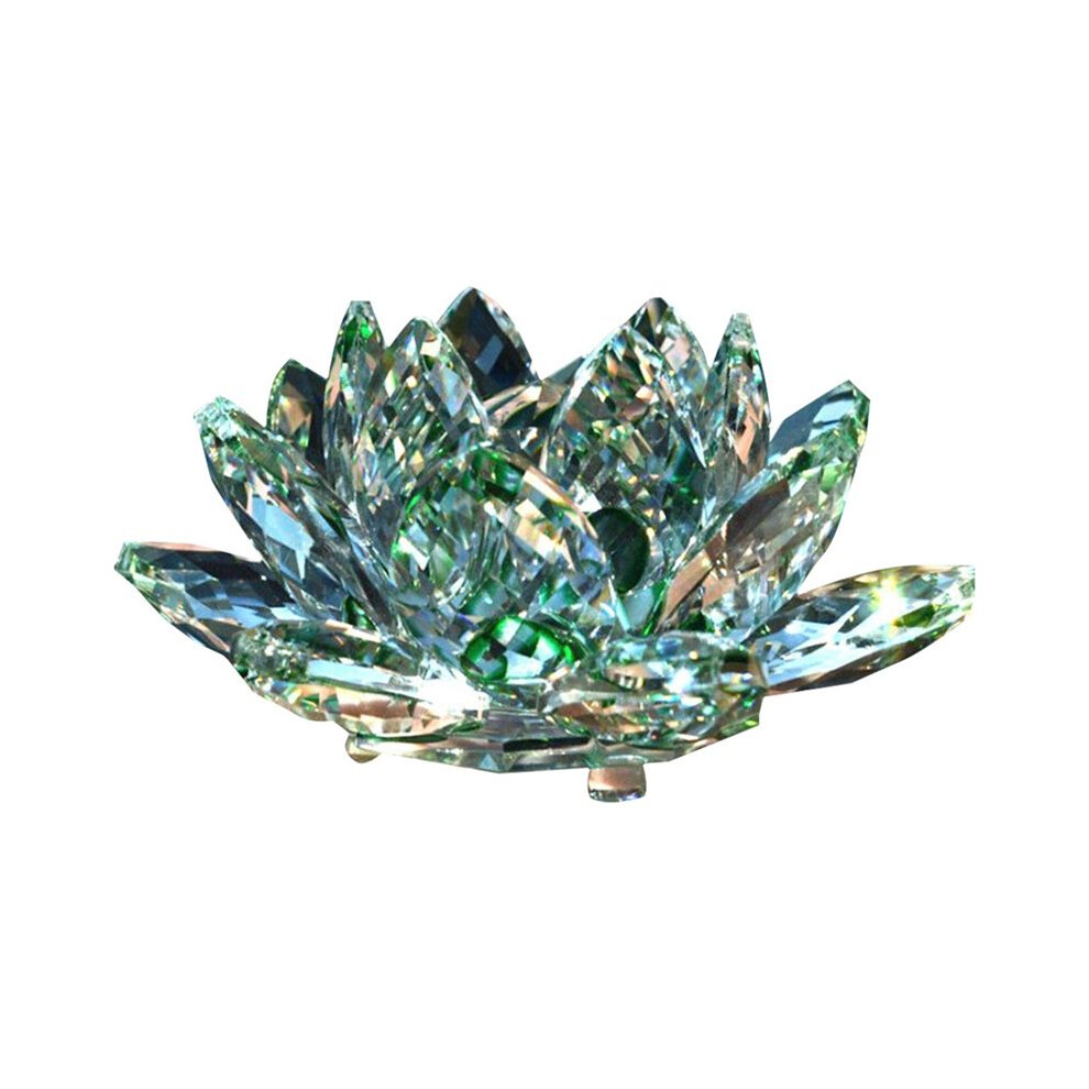 D Crystal Lotus Flower Figurine Valentine Wedding Decor Glass Collection Paperweight Table Ornaments Souvenir Gift Light 6031192242101