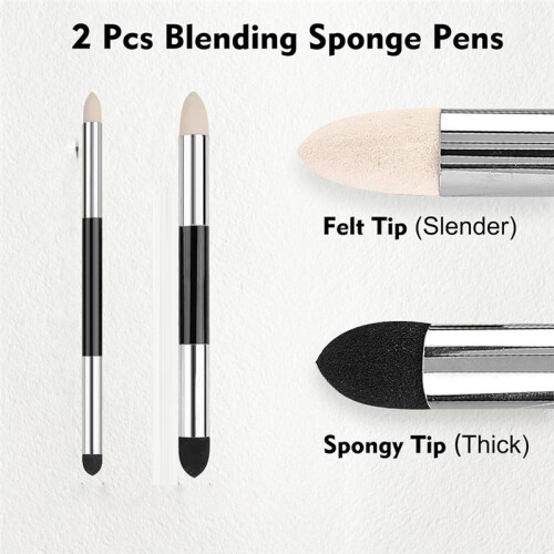 46pc Art Blending Stump Sketch Drawing Tools, Double Headed Drawing Art Blender Pencil Sketch Scraper Tools for Blending 1