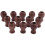 12 Pack Window Blind Wood Cord Knobs Wooden Hanging  Blind Small Pendants Drops Pull End for Blinds or Shades Brown 1