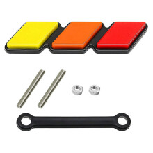 Tri-Color Grillemblem Emblem Dekoration Bil Truck Etikett för  Tacoma 4Runner -Tundra Sequoia Rav4 Highlander