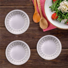 Dessert Cups with Lids, 25 Pack Gold Aluminum Foil Baking Cups Holders, Cupcake Bake Utility Ramekin Clear Pudding Cups