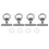 For Multivan T5 T6 Car Nut Locking Rail Load Fixing 7H5883189E Silver Fixing Eye Bolt Lashing Eye 1