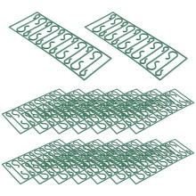 50 Packs Plastic Green Bauble Hooks for Hanging Christmas Tree Decorations,Christmas Wreath,Ornament and Lights Hangers