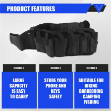 Bierriem 12 Pocket Drinkvest Drankhouder voor Outdoor Climbing Camping Travel
