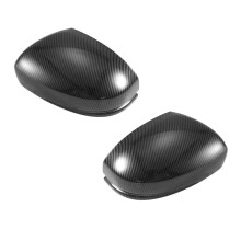 Carbon Fiber ABS Rearview Side Mirror Strip Cover Trim for  Jazz Fit GK5 2014-2020