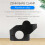 Universal Motorcycle Handlebar Riser for 22mm Bars Clamp for     Black 3