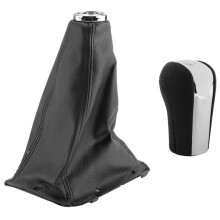 5 Speed Car PU Leather Gear Shift Knob Shifting Gear Cover Shift Gear Boot for  Avensis T25 MK2 II 2003-2009