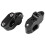 Universal Motorcycle Handlebar Riser for 22mm Bars Clamp for     Black 5
