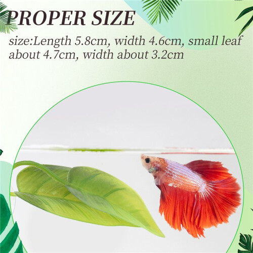 Beta Fish Hammock Plant Leaf Mat Fish Spreading Breeding Resting Bed 1