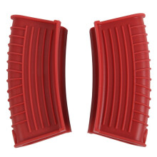 Verdikte Siliconen Pan Handvat Cover Isolatie Cover Pan Oor Clip Gietijzeren Pan Koekenpan Wok Handvat Houder, Rood, 2 STUKS