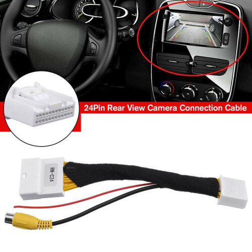 24 Pin Adapter Rear View Camera Connection Cable for &Dacia for  for  for Clio 4 2012- 1