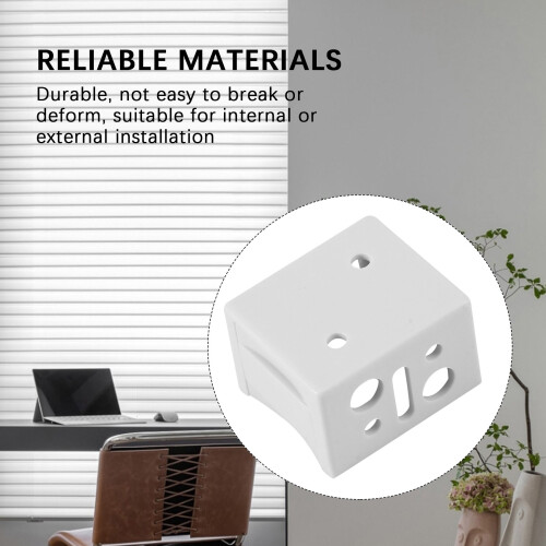 1 Inch Blind Brackets White Profile Box Mounting Bracket Window Blinds Headrail Bracket 2