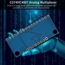 10 Sztuk 16-KanałOwy Analogowy Moduł Multipleksera 74HC4067 CD74HC4067 Precyzyjny Moduł Cyfrowy Multiplekser MUX Breakout Board