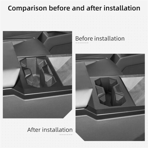 For   2024 Water Cup Holder Center Console Drinks Holder Interior Accessories Water Cup Storage Box 2